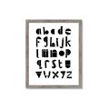 Picture of Black Letter Alphabet _GroupedProduct_Rectangle_Portrait_Mini_ _GroupedProduct_Rectangle_Portrait_Framed_Matted_