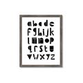 Picture of Black Letter Alphabet _GroupedProduct_Rectangle_Portrait_Mini_ _GroupedProduct_Rectangle_Portrait_Framed_Matted_