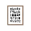 Picture of Black Letter Alphabet _GroupedProduct_Rectangle_Portrait_Mini_ _GroupedProduct_Rectangle_Portrait_Framed_Matted_