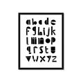 Picture of Black Letter Alphabet _GroupedProduct_Rectangle_Portrait_Mini_ _GroupedProduct_Rectangle_Portrait_Framed_Matted_