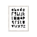 Picture of Black Letter Alphabet _GroupedProduct_Rectangle_Portrait_Mini_ _GroupedProduct_Rectangle_Portrait_Framed_Matted_
