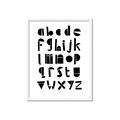 Picture of Black Letter Alphabet _GroupedProduct_Rectangle_Portrait_Mini_ _GroupedProduct_Rectangle_Portrait_Framed_Matted_
