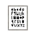 Picture of Black Letter Alphabet _GroupedProduct_Rectangle_Portrait_Mini_ _GroupedProduct_Rectangle_Portrait_Framed_Matted_