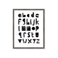 Picture of Black Letter Alphabet _GroupedProduct_Rectangle_Portrait_Mini_ _GroupedProduct_Rectangle_Portrait_Framed_Matted_