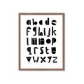 Picture of Black Letter Alphabet _GroupedProduct_Rectangle_Portrait_Mini_ _GroupedProduct_Rectangle_Portrait_Framed_Matted_