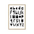 Picture of Black Letter Alphabet _GroupedProduct_Rectangle_Portrait_Mini_ _GroupedProduct_Rectangle_Portrait_Framed_Matted_