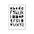 Picture of Black Letter Alphabet _GroupedProduct_Rectangle_Portrait_Mini_ _GroupedProduct_Rectangle_Portrait_Framed_Matted_