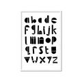 Picture of Black Letter Alphabet _GroupedProduct_Rectangle_Portrait_Mini_ _GroupedProduct_Rectangle_Portrait_Framed_Matted_