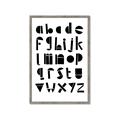 Picture of Black Letter Alphabet _GroupedProduct_Rectangle_Portrait_Mini_ _GroupedProduct_Rectangle_Portrait_Framed_Matted_