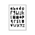 Picture of Black Letter Alphabet _GroupedProduct_Rectangle_Portrait_Mini_ _GroupedProduct_Rectangle_Portrait_Framed_Matted_