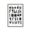 Picture of Black Letter Alphabet _GroupedProduct_Rectangle_Portrait_Mini_ _GroupedProduct_Rectangle_Portrait_Framed_Matted_
