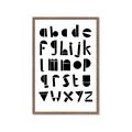 Picture of Black Letter Alphabet _GroupedProduct_Rectangle_Portrait_Mini_ _GroupedProduct_Rectangle_Portrait_Framed_Matted_