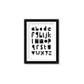 Picture of Black Letter Alphabet _GroupedProduct_Rectangle_Portrait_Mini_ _GroupedProduct_Rectangle_Portrait_Framed_Matted_