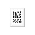 Picture of Black Letter Alphabet _GroupedProduct_Rectangle_Portrait_Mini_ _GroupedProduct_Rectangle_Portrait_Framed_Matted_