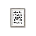 Picture of Black Letter Alphabet _GroupedProduct_Rectangle_Portrait_Mini_ _GroupedProduct_Rectangle_Portrait_Framed_Matted_