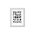 Picture of Black Letter Alphabet _GroupedProduct_Rectangle_Portrait_Mini_ _GroupedProduct_Rectangle_Portrait_Framed_Matted_