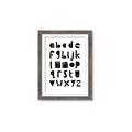 Picture of Black Letter Alphabet _GroupedProduct_Rectangle_Portrait_Mini_ _GroupedProduct_Rectangle_Portrait_Framed_Matted_