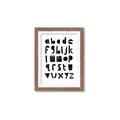 Picture of Black Letter Alphabet _GroupedProduct_Rectangle_Portrait_Mini_ _GroupedProduct_Rectangle_Portrait_Framed_Matted_