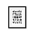 Picture of Black Letter Alphabet _GroupedProduct_Rectangle_Portrait_Mini_ _GroupedProduct_Rectangle_Portrait_Framed_Matted_