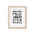 Picture of Black Letter Alphabet _GroupedProduct_Rectangle_Portrait_Mini_ _GroupedProduct_Rectangle_Portrait_Framed_Matted_