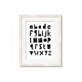 Picture of Black Letter Alphabet _GroupedProduct_Rectangle_Portrait_Mini_ _GroupedProduct_Rectangle_Portrait_Framed_Matted_