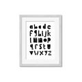 Picture of Black Letter Alphabet _GroupedProduct_Rectangle_Portrait_Mini_ _GroupedProduct_Rectangle_Portrait_Framed_Matted_