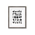 Picture of Black Letter Alphabet _GroupedProduct_Rectangle_Portrait_Mini_ _GroupedProduct_Rectangle_Portrait_Framed_Matted_