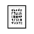 Picture of Black Letter Alphabet _GroupedProduct_Rectangle_Portrait_Mini_ _GroupedProduct_Rectangle_Portrait_Framed_Matted_