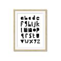 Picture of Black Letter Alphabet _GroupedProduct_Rectangle_Portrait_Mini_ _GroupedProduct_Rectangle_Portrait_Framed_Matted_