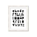 Picture of Black Letter Alphabet _GroupedProduct_Rectangle_Portrait_Mini_ _GroupedProduct_Rectangle_Portrait_Framed_Matted_
