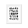 Picture of Black Letter Alphabet _GroupedProduct_Rectangle_Portrait_Mini_ _GroupedProduct_Rectangle_Portrait_Framed_Matted_