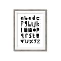 Picture of Black Letter Alphabet _GroupedProduct_Rectangle_Portrait_Mini_ _GroupedProduct_Rectangle_Portrait_Framed_Matted_