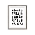Picture of Black Letter Alphabet _GroupedProduct_Rectangle_Portrait_Mini_ _GroupedProduct_Rectangle_Portrait_Framed_Matted_