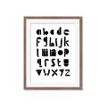 Picture of Black Letter Alphabet _GroupedProduct_Rectangle_Portrait_Mini_ _GroupedProduct_Rectangle_Portrait_Framed_Matted_