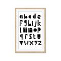 Picture of Black Letter Alphabet _GroupedProduct_Rectangle_Portrait_Mini_ _GroupedProduct_Rectangle_Portrait_Framed_Matted_