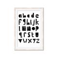 Picture of Black Letter Alphabet _GroupedProduct_Rectangle_Portrait_Mini_ _GroupedProduct_Rectangle_Portrait_Framed_Matted_