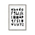 Picture of Black Letter Alphabet _GroupedProduct_Rectangle_Portrait_Mini_ _GroupedProduct_Rectangle_Portrait_Framed_Matted_