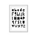 Picture of Black Letter Alphabet _GroupedProduct_Rectangle_Portrait_Mini_ _GroupedProduct_Rectangle_Portrait_Framed_Matted_