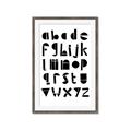 Picture of Black Letter Alphabet _GroupedProduct_Rectangle_Portrait_Mini_ _GroupedProduct_Rectangle_Portrait_Framed_Matted_