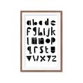 Picture of Black Letter Alphabet _GroupedProduct_Rectangle_Portrait_Mini_ _GroupedProduct_Rectangle_Portrait_Framed_Matted_