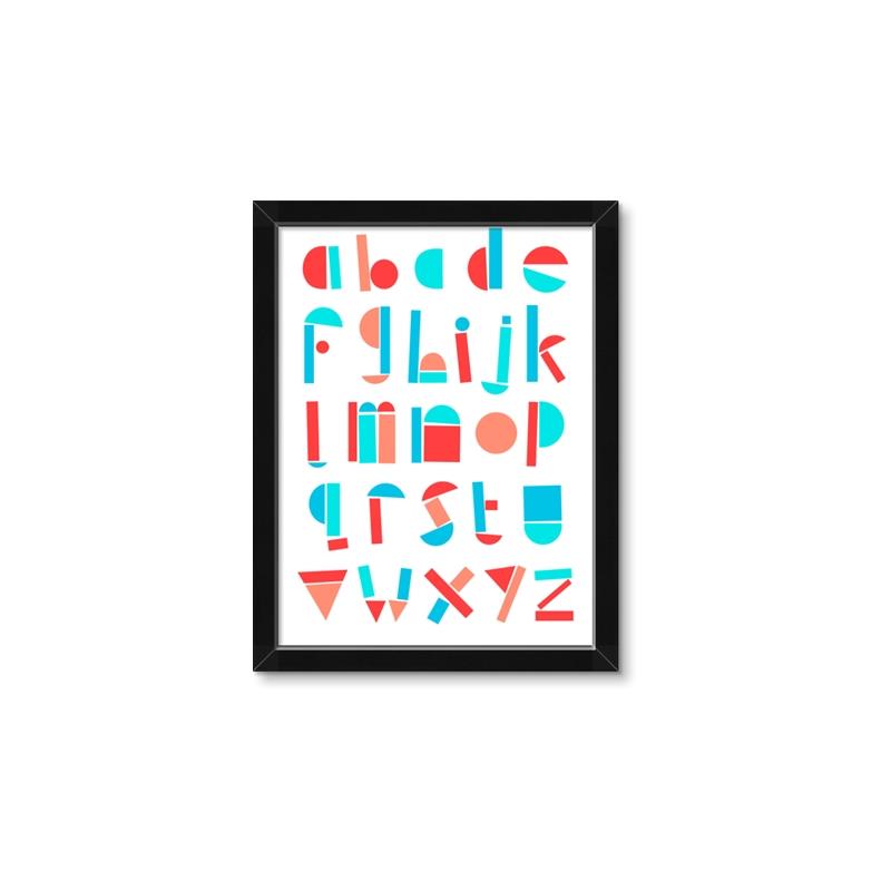 Picture of Multi Color Block Alphabet _GroupedProduct_Rectangle_Portrait_Mini_ _GroupedProduct_Rectangle_Portrait_Framed_Matted_