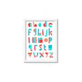 Picture of Multi Color Block Alphabet _GroupedProduct_Rectangle_Portrait_Mini_ _GroupedProduct_Rectangle_Portrait_Framed_Matted_