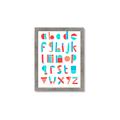 Picture of Multi Color Block Alphabet _GroupedProduct_Rectangle_Portrait_Mini_ _GroupedProduct_Rectangle_Portrait_Framed_Matted_