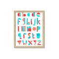 Picture of Multi Color Block Alphabet _GroupedProduct_Rectangle_Portrait_Mini_ _GroupedProduct_Rectangle_Portrait_Framed_Matted_