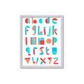 Picture of Multi Color Block Alphabet _GroupedProduct_Rectangle_Portrait_Mini_ _GroupedProduct_Rectangle_Portrait_Framed_Matted_