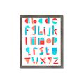 Picture of Multi Color Block Alphabet _GroupedProduct_Rectangle_Portrait_Mini_ _GroupedProduct_Rectangle_Portrait_Framed_Matted_