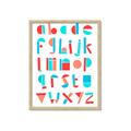 Picture of Multi Color Block Alphabet _GroupedProduct_Rectangle_Portrait_Mini_ _GroupedProduct_Rectangle_Portrait_Framed_Matted_