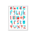 Picture of Multi Color Block Alphabet _GroupedProduct_Rectangle_Portrait_Mini_ _GroupedProduct_Rectangle_Portrait_Framed_Matted_