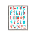 Picture of Multi Color Block Alphabet _GroupedProduct_Rectangle_Portrait_Mini_ _GroupedProduct_Rectangle_Portrait_Framed_Matted_
