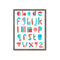 Picture of Multi Color Block Alphabet _GroupedProduct_Rectangle_Portrait_Mini_ _GroupedProduct_Rectangle_Portrait_Framed_Matted_
